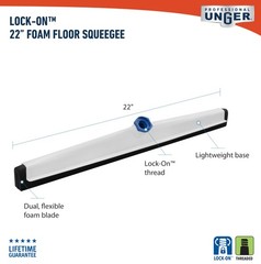 – 961350 Professional AquaFlex Uneven Surface Floor Squeegee with Splash Guar…