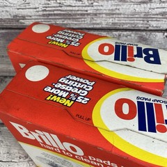 Brillo Steel Wool Soap Pads Lot of 2 Boxes 18 Pads per Box Vintage 70s Unopened