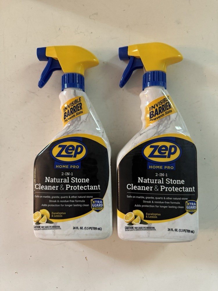 ZEP Marble Granite Cleaner Protectant 24oz 2 Pack Stone Care