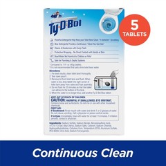 5 PCS Blue Tablets Toilet Bowl Cleaner Deodorizer Fresh Smelling Bathroom