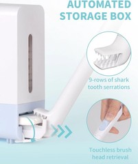 Disposable Toilet Brush Wand for Scrubbing Bubbles Flushable Refills, Wall Mount