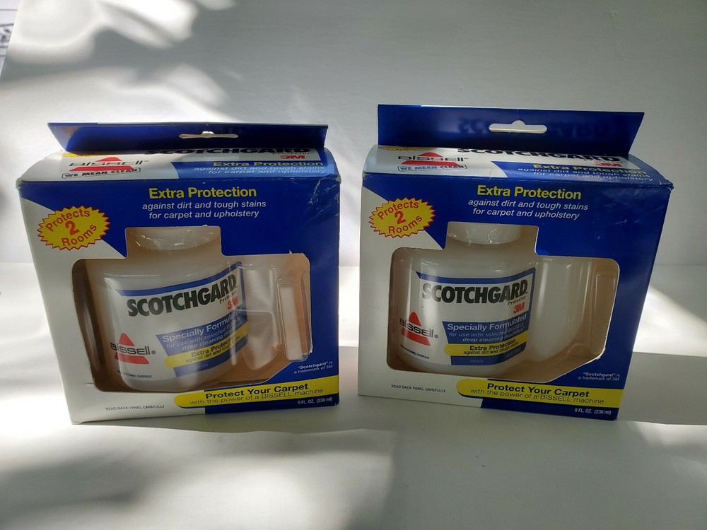 3M Bissell 8oz Scotchgard Protector Carpet Upholstery Protector Refill 2 Boxes