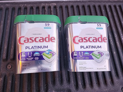 Cascade Platinum Dishwasher Pods Detergent Fresh 59 Count X TWO