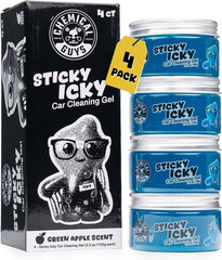 Sticky Icky Car Cleaning Gel, Green Apple, Interior Car Cleaner, Reusable Automo