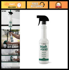 2-in-1 RV Wash & Wax Cleaner, Waterless or Traditional Soap, Removes Dirt & Bugs