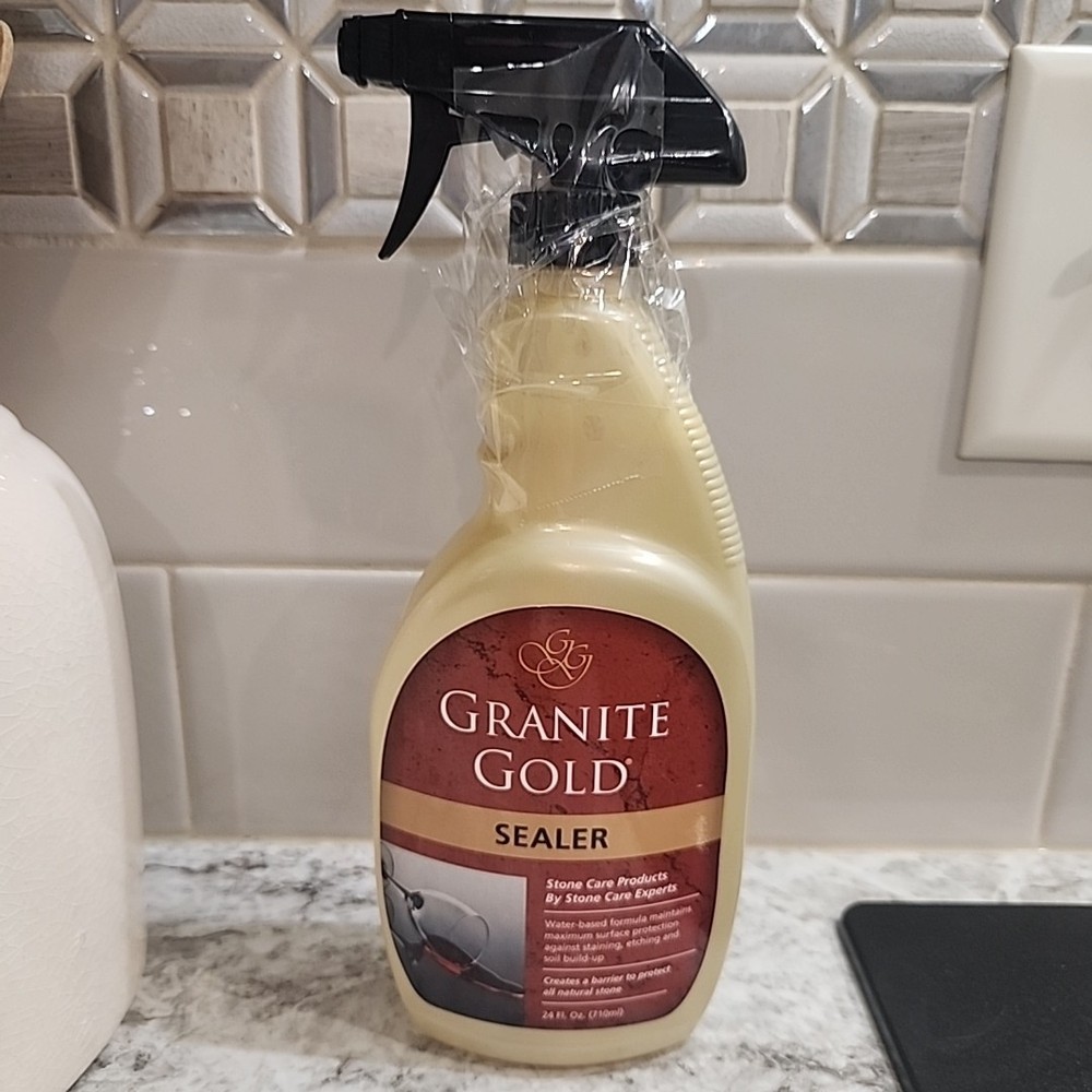 Granite Gold SEALER Protectant Barrier Spray Non Toxic Safe Stone Care 24 Oz
