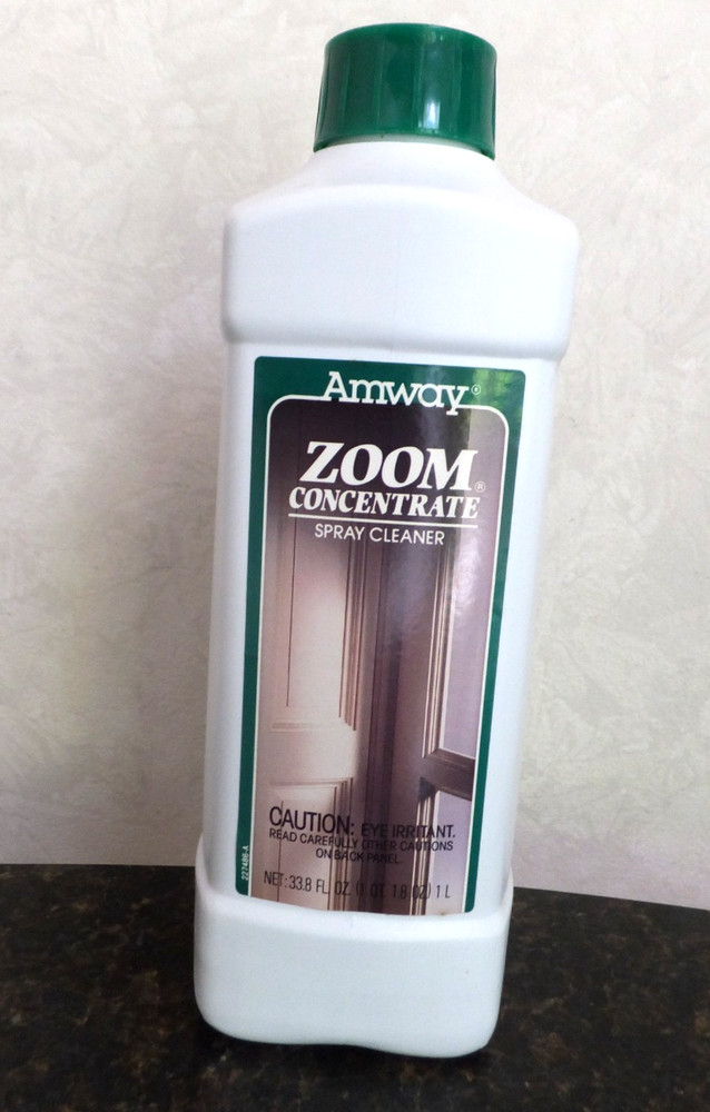 NOS 1992 Amway Zoom Spray Cleaner Concentrate 33.8 Fl Oz (1 Liter) Bottle