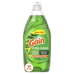 Gain Ultra Dishwashing Liquid Dish Soap Original Scent 38 fl oz
