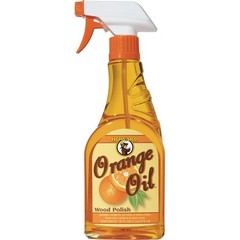 Orange Oil Wood Furniture Polish Revitalizes and Cleans Surfaces 16 oz Bottle