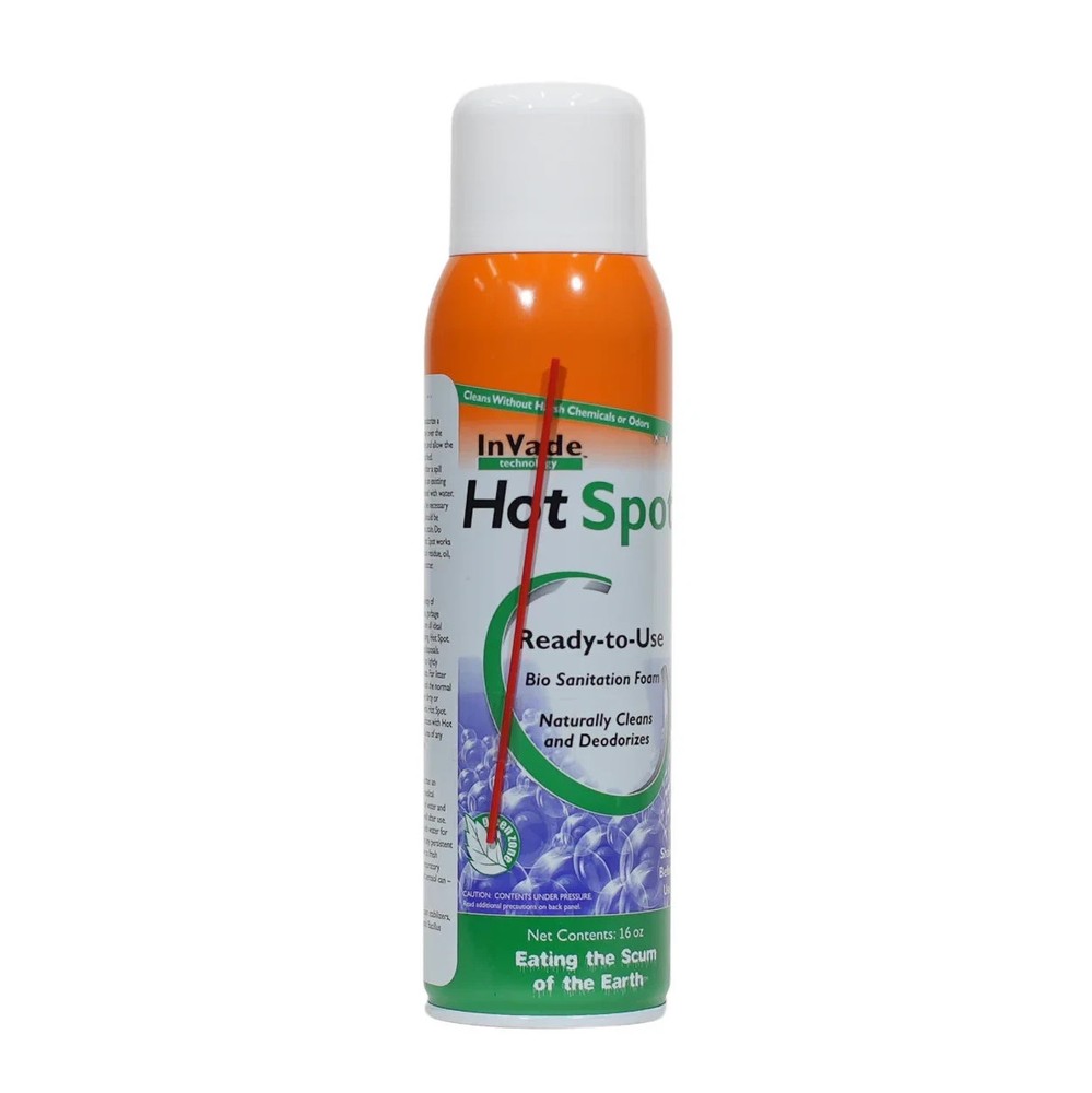 InVade Hot Spot+ Plus Foam Cleaner 19 oz by Rockwell Labs No Straw