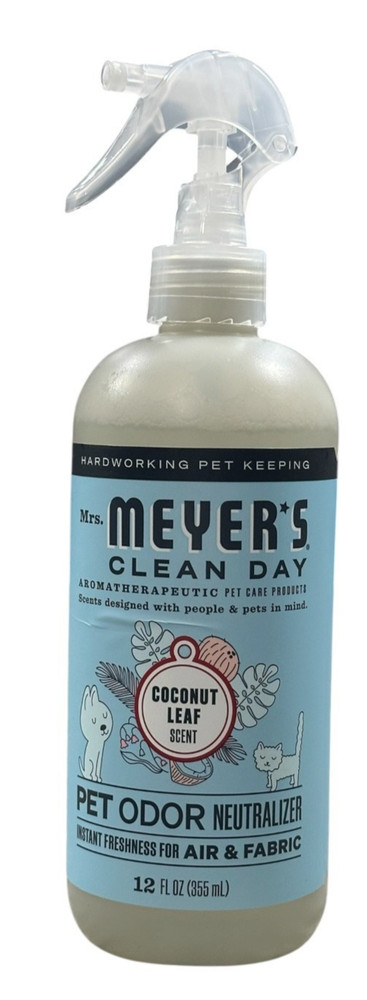 MRS MEYER S CLEAN DAY Pet Odor Neutralizer Coconut Leaf Scent 12oz