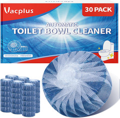 Vacplus Automatic Toilet Bowl Cleaner Tablets, 12 Count (Pack of 1), Blue
