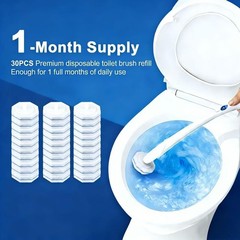 30pcs Toilet Cleaner Refill Pads for Clorox Wand | Upgrade 3-Layer Toilet
