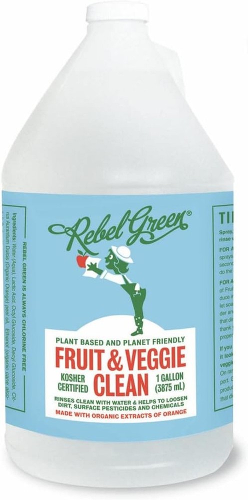 Fruit and Vegetable Cleaner Plant-Based Produce Wash Gallon Citrus Extracts