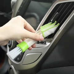 1 pc Dual-Head Car Air Vent Brush Dashboard Interior Cleaning Tool