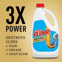 Liquid-Plumr Industrial Strength Drain Cleaner – Heavy Duty Pour Bottle