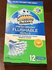 Scrubbing Bubbles Fresh Brush Flushable Refills Citrus 12 Ct New