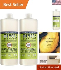 32 Oz Mrs. Meyer’s Lemon Verbena All-Purpose Cleaner – Safe & Biodegradable Pack