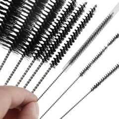 US Nylon Straw Brush Cleaner Bottle Tube Pipe Small Long Cleaning 10Pcs Set
