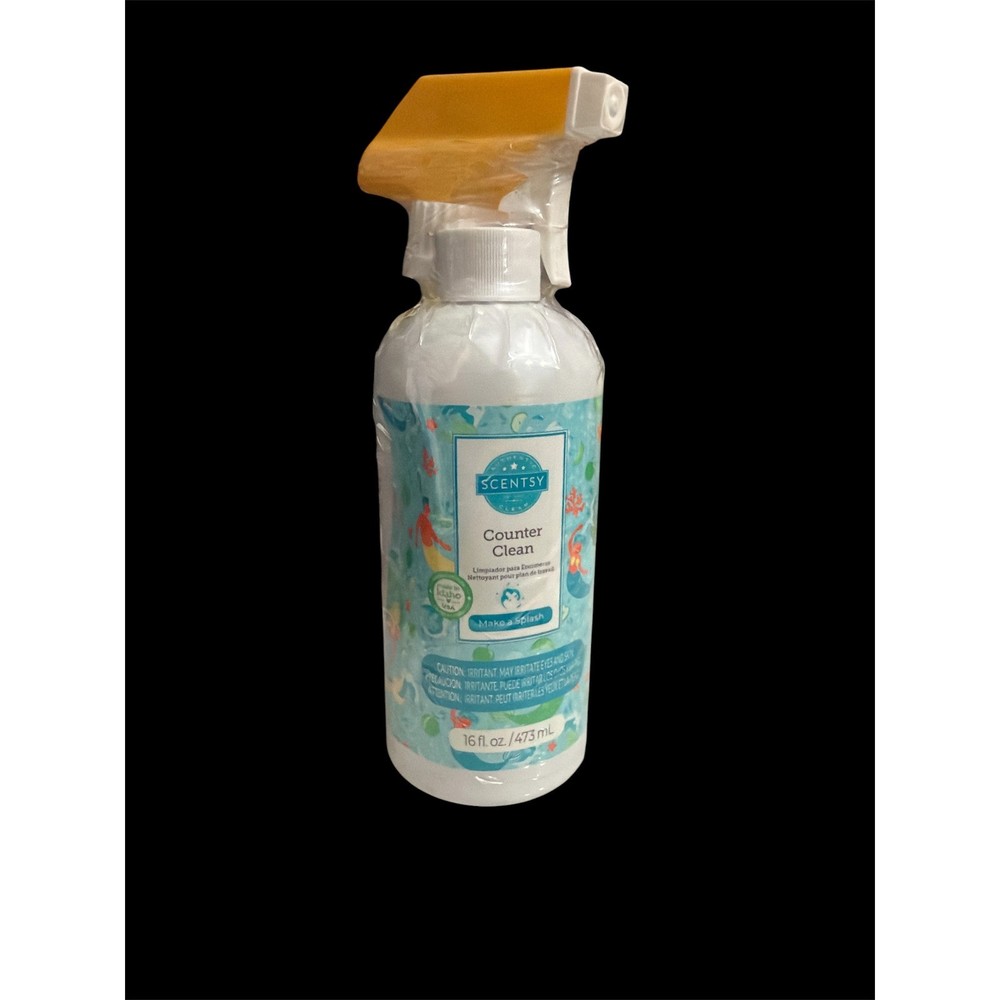 Scentsy Counter Clean Make a Splash Multi Surface Spray Cleaner 16oz New