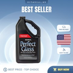 67.6 Oz Streak-Free Glass Cleaner Spray: Ammonia-Free, Indoor & Outdoor Use