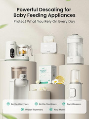 Descaling Tablets for Bottle Washer, Plant-Based Formula with Lemon & Chamomile,