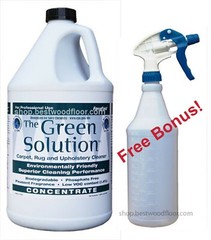 ForceField Green Solution Carpet/Fabric Cleaner Concentrate 1G + Spray Bottle