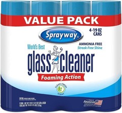 4 PACK World’s Best Glass Cleaner, Value Pack, 19 OZ