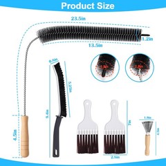Refrigerator Coil Cleaning Brush Kit,5 Pack Fridge Coil Cleaner Tools Accesso…