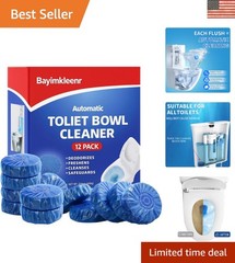 Ultra Fresh Septic Safe Toilet Cleaning Tablets – 12 Count Stain Remover