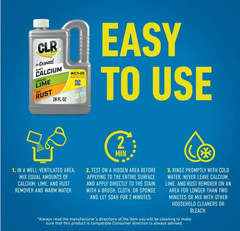 CLR Calcium Lime & Rust Remover Multi-Use Household Cleaner 28 fl oz