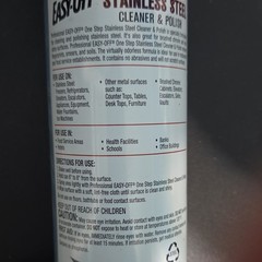 EASY-OFF Stainless Steel Cleaner & Polish Aerosol 17 oz NSF No Abrasives