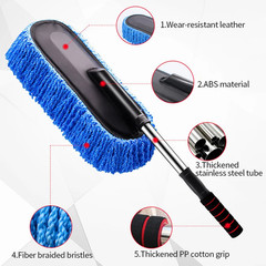 Car Cleaning Duster Microfiber Large Home Wax Treated Handle Brush Car Cleaning