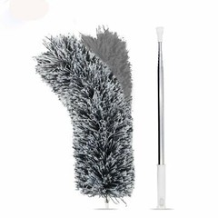 Microfiber Duster with Extension Pole(Stainless Steel), Extra Long 100 inches
