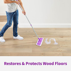 Wood Floor Restorer & Polish – Easy Mop Application, Satin Finish, 128 Oz