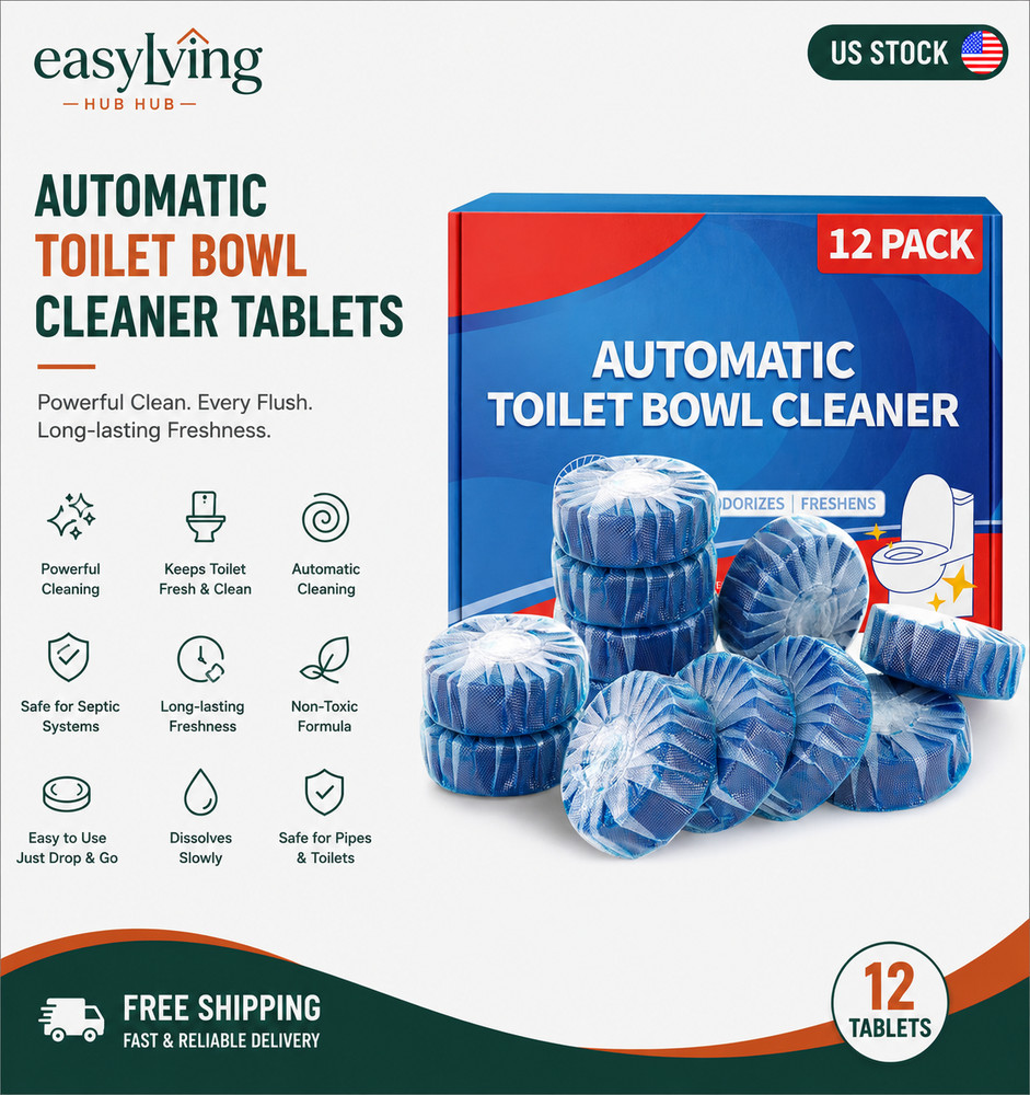 Automatic Toilet owl Cleaner Tablets Bathroom Toilet Tank Cleaner NEW!.