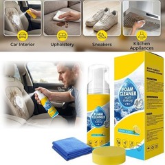 3X 4-in-1 Multi-Enzyme Foam Cleaner, All-Purpose Spray 5oz with Sponge & Towel