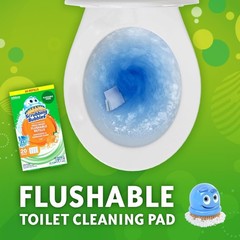 Effortless Toilet Cleaning: Scrubbing Bubbles Flushable 20 Citrus Pads Refills