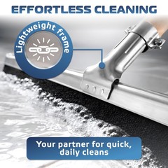 Floor Squeegee 18 Inch Double Foam Blade Heavy Duty For Tiles Concrete Asphalt