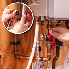 Chromex Tankless Water Heater Flush Kit with Certified Liquid Descaling Solution