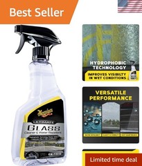 Meguiar’s 16oz Ultimate Glass Cleaner & Water Repellent for Perfect Clarity