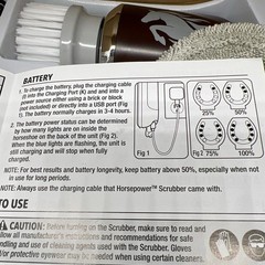 Ruby Horsepower Handheld Cordless Rechargeable Spinning Power Scrubber NIB