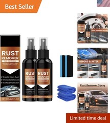 2pcs Fast-Acting Rust and Oxidation Remover Spray – Protect & Restore Metal