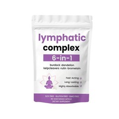 6-in-1 Lymphatic Complex,Lymphatic Drainage Supplements|Herbal Blend
