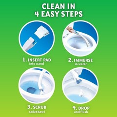 Effortless Toilet Cleaning: Scrubbing Bubbles Flushable 20 Citrus Pads Refills