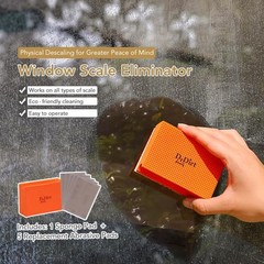 Limescale Eraser for Glass, Professional Hard Water Stain Remover Tool for Wi…