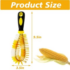 Corn Silk Remover Cleaning Brush for Vegetables with Handle Nylon Bristles Tool