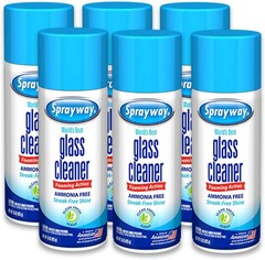 Sprayway Glass Cleaner with Foaming Spray for a Streak-Free ., Pack of 6
