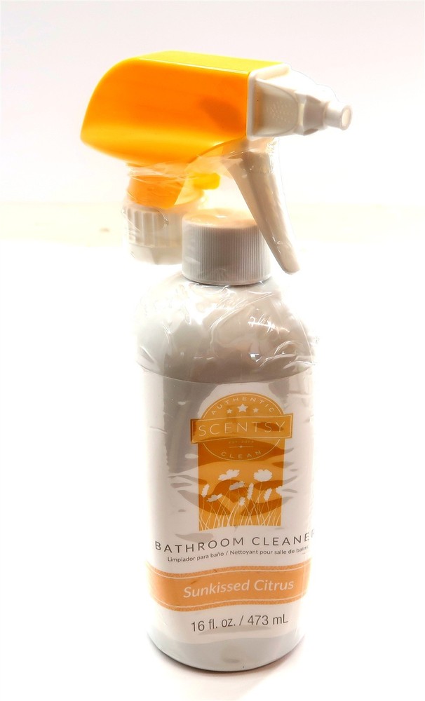 New SCENTSY BATHROOM CLEANER in Sunkissed Citrus Scent Spray Bottle 16 Oz 48853
