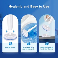 Akopryc 60pcs Toilet Cleaner Refill Pads for Clorox Wand
